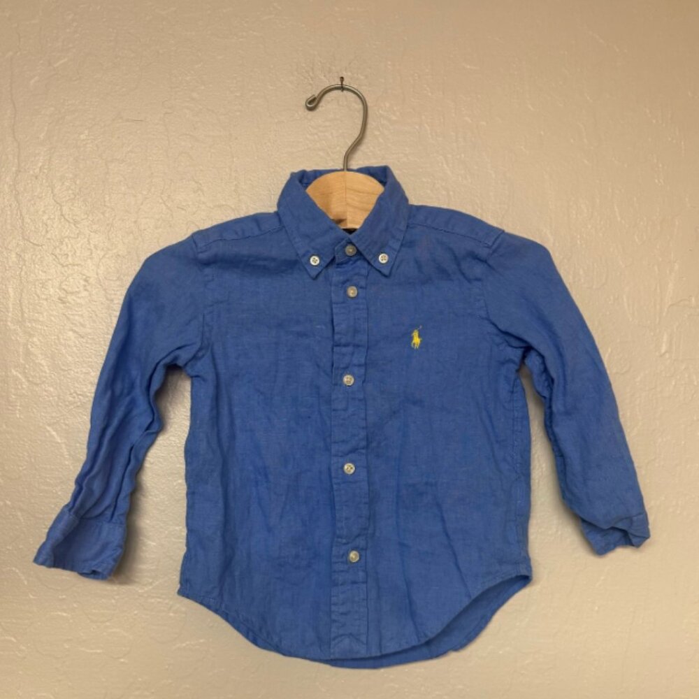 $19 ADD ON ralph lauren linen button-down 2T Zara Janie‎ and Jack Mini Boden